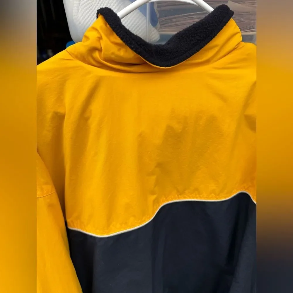 SONOMA BRAND MENS YELLOW NAVY BLUE winter coat WEATHERPROOF JACKET extra large